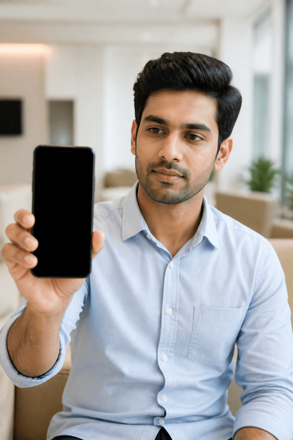 Person finding and booking a token on their phone